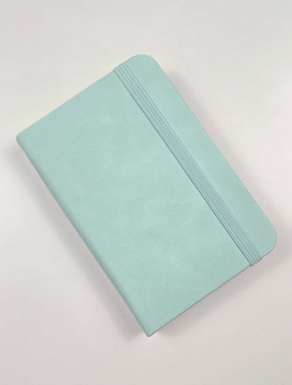 Compact A7 Mini Journal with Elastic Band – Light Mint 📗