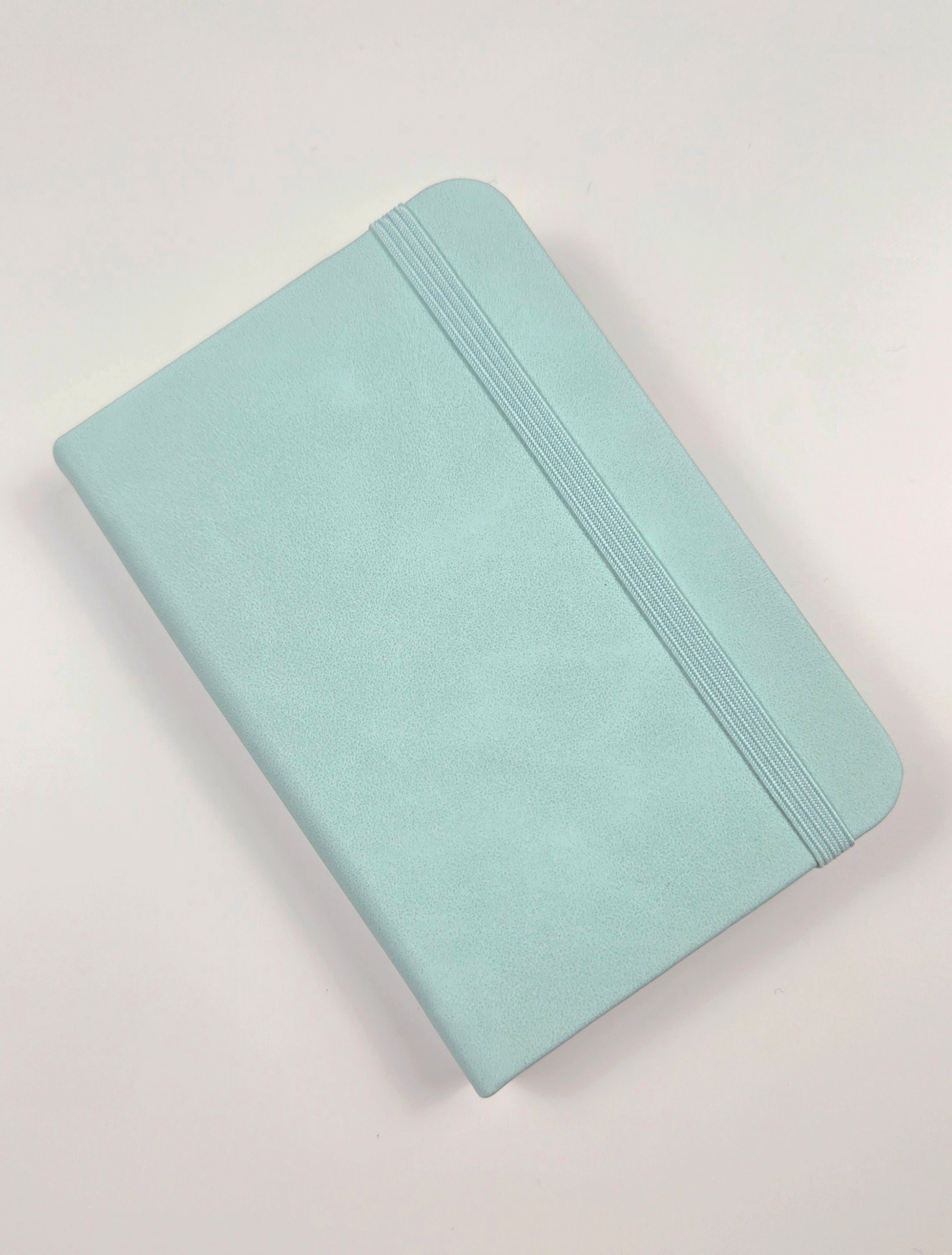 Compact A7 Mini Journal with Elastic Band – Light Mint 📗