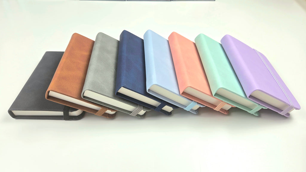 Compact A7 Mini Journal with Elastic Band – Dusty Rose 📕