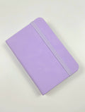 Compact A7 Mini Journal with Elastic Band – Pastel Purple