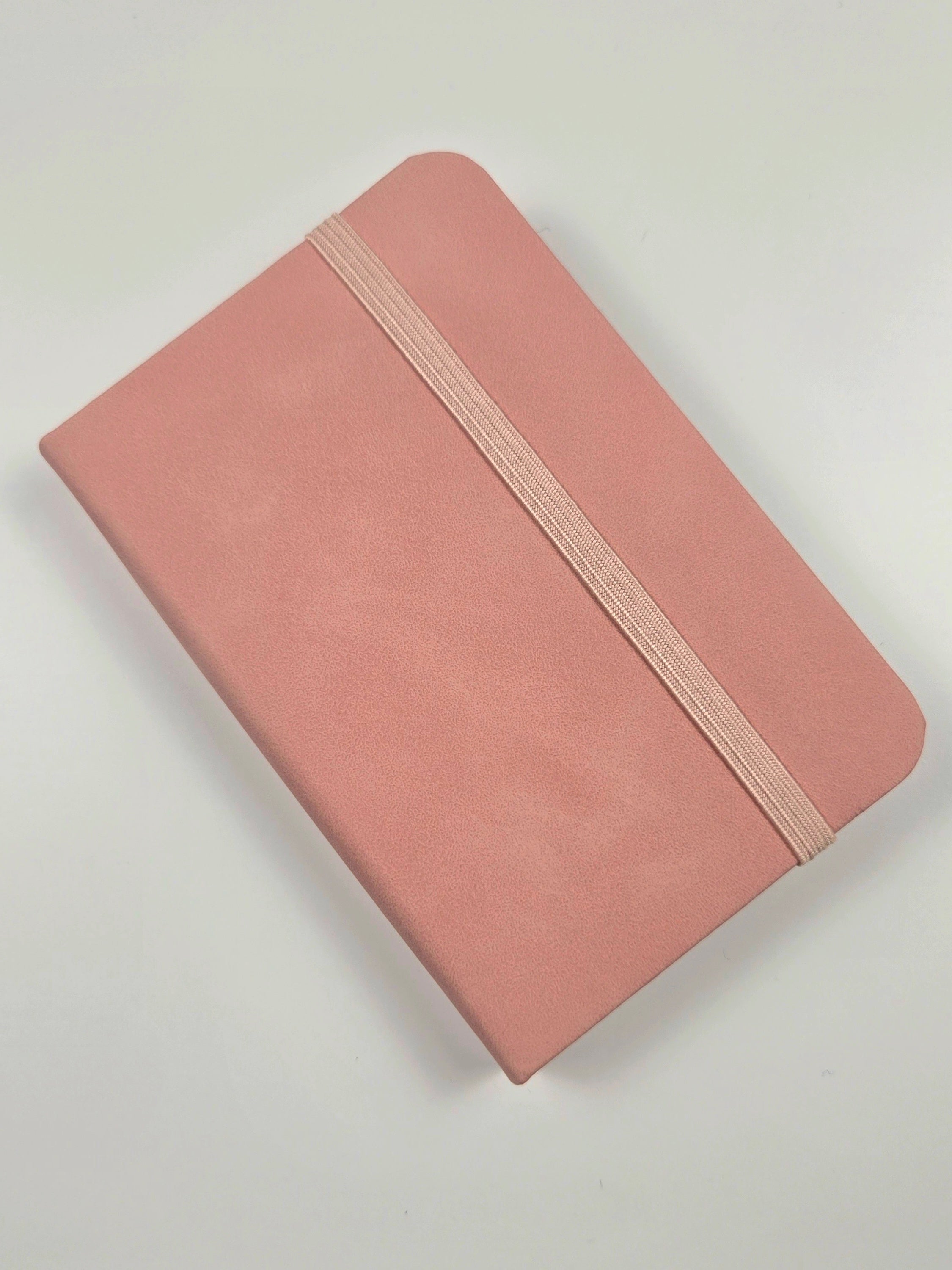 Compact A7 Mini Journal with Elastic Band – Dusty Rose 📕